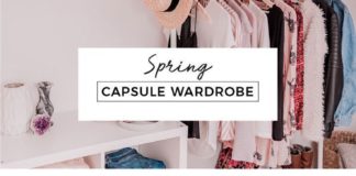 Fashion infographic : My 18′ Spring Capsule Wardrobe