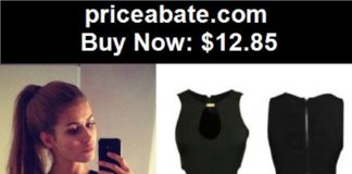 Fashion infographic : Nice-forever Mermaid Button 3/4 Sleeve Red Vintage Midi Dress