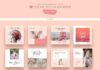 Fashion infographic : Pink Peach Social Media Designs by Evatheme on Creative Market ⚙Visitez la bou…