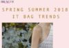 Fashion infographic : SPRING SUMMER 2018 BAG TRENDS
