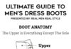 Fashion infographic : Ultimate Guide To Dress Boots For Men Infographic