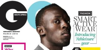 Fashion infographic : Usain Bolt en portada de GQ Sudáfrica Marzo 2016