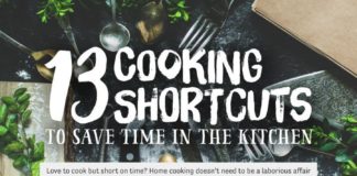 Food infographic – 13 Cooking Shortcuts to Save Time in the Kitchen #infographic