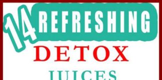 Food infographic – 14 Refreshing Detox Juice Recipes (INFOGRAPHIC)