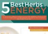 Food infographic – 5 Best Herbs for Energy (Infographic)