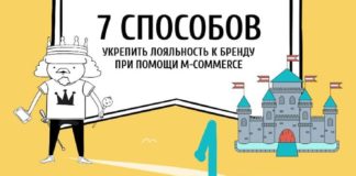 Food infographic – 7 способов укрепить лояльность к бренду при помощи m-commerce. Инфографика
