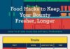 Food infographic – Food Hacks to Keep Your Groceries Fresher for Longer