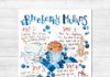 Food infographic – Kitchen Art Print, Blueberry Muffin Recipe, Kitchen Wall Art, Recipe Card, Bakery Print, Food Print,
