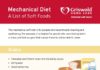 Food infographic – Mechanical Diet Infographic