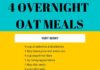 Food infographic – Overnight oats recipe, breakfast recipes, healthy oats recipes for weight loss i…