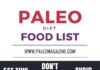 Food infographic – Paleo Diet Food List diet health healthy eating infographic health tips…
