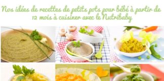 Food infographic – Quelles recettes de petits pots pour bébé de 12 mois