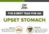 Food infographic – The 8 Best Teas for an Upset Stomach