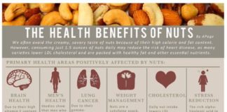 Food infographic – The Health Benefits of Nuts (INFOGRAPHIC)
