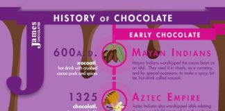 Food infographic – The History of Chocolate