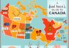 Food infographic – The great Canadian food map: – Canadian Living #infographic