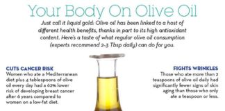 Food infographic – This Is Your Body On Olive Oil (Infographic)