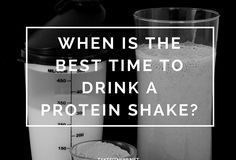 Food infographic – When is the Best Time to Drink a Protein Shake