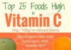 Food infographic – vitamin c rich foods infographic