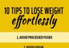 Health infographic : 10 Tips To Lose Weight Effortlessly