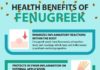 Health infographic : 12 Amazing Fenugreek Benefits, Nutrition & Precautions