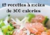 Health infographic : 12 recettes pour tous les jours à moins de 300 calories