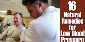 Health infographic : 16 Natural Remedies for Low Blood Pressure