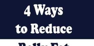 Health infographic : 4 Ways to Reduce Belly Fat Without Working Out
