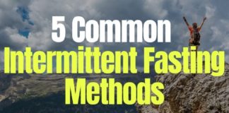 Health infographic : 5 Intermittent Fasting Methods