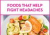 Health infographic : 7 Foods That Help Fight Headaches