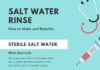 Health infographic : A simple salt water mouth rinse (also known as a saline mouth rinse) can be very…