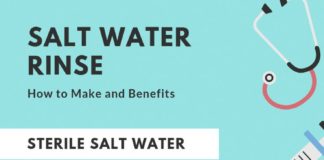 Health infographic : A simple salt water mouth rinse (also known as a saline mouth rinse) can be very…