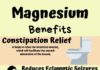 Health infographic : Benefits of Magnesium