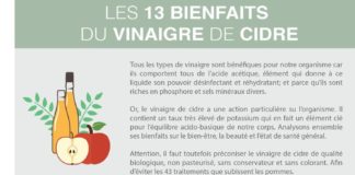 Health infographic : Comment utiliser le vinaigre de cidre pour maigrir du ventre (Avis & Vertus)