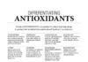 Health infographic : Differentiating Antioxidants. Astaxanthin. Chromium. Coenzyme Q 10, Flavonoids. …