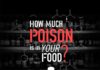 Health infographic : How Much Poison is in Your Food? #infographic