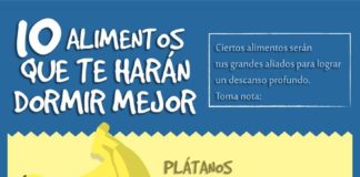Health infographic : Infografía: 10 alimentos que te ayudarán a dormir