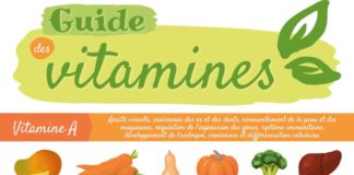 Health infographic : Infographie : guide des vitamines