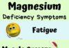 Health infographic : Magnesium Deficiency Symptoms Infographic