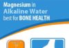 Health infographic : Magnesium in Alkaline Water best for Bone Health