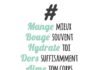 Health infographic : Mieux manger Hydrate toi dors suffisamment Lotus