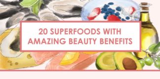 Health infographic : Superfoods That Have The Most Beauty Benefits – Infographic