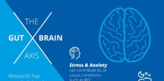Health infographic : The Gut Brain Axis: How gut health and mental health are connected