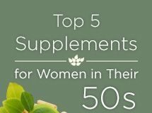 Health infographic : Top 5 Supplements for Women in Their 50s