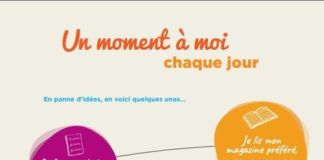 Health infographic : Un moment à moi chaque jour