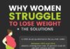 Health infographic : Why Women Struggle to Lose Weight + 9 Weight Loss Tips