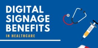 Healthcare infographic : Digital Signage In Healthcare Infographic