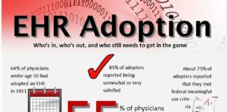 Healthcare infographic : EHR Adoption: Who's in, Who's out, Who Still Needs to Get in the Game