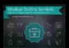 Healthcare infographic : Medical Signs and Outline Health Symbols for presentations (PPT icons)