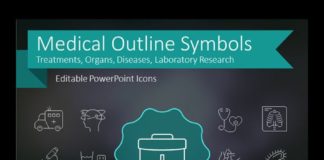 Healthcare infographic : Medical Signs and Outline Health Symbols for presentations (PPT icons)